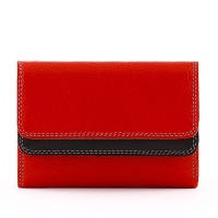 Piazza Duomo Damenbrieftasche mit rot-schwarzer Geschenkbox L585
