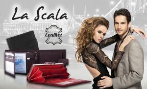 Arrived at La Scala, women's and men's wallets DK series.