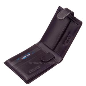 Herrenbrieftasche aus Leder mit Schalter Giultieri GCS102/T schwarz