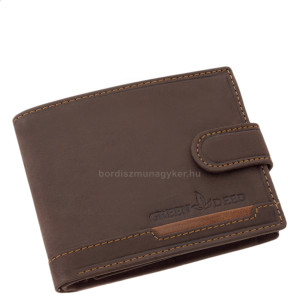 Kožená pánska peňaženka s prepínaním GreenDeed hnedá AFK6002L/T