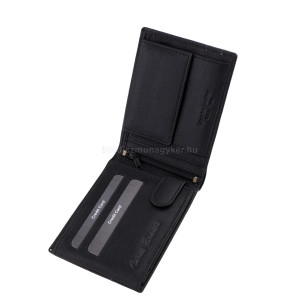 Herrenbrieftasche aus Leder in Geschenkbox schwarz SCB1021