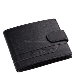 Leather men's wallet in gift box black SCB1021/T