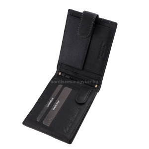 Herrenbrieftasche aus Leder in Geschenkbox schwarz SCB1021/T