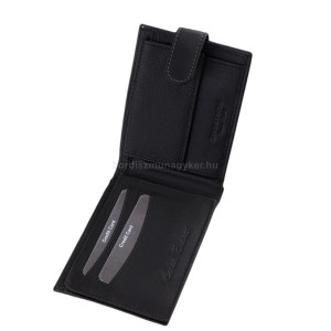 Herrenbrieftasche aus Leder in Geschenkbox schwarz SCC09/T