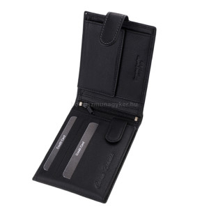 Usnjena moška denarnica v darilni škatli črna SCC1021/T