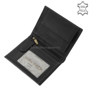 Bőr irattartó pénztárca fekete Giultieri GA475