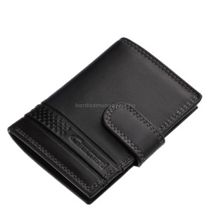 Leather card holder in gift box black Giultieri SCR2038/T