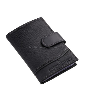 Leather card holder in gift box black GreenDeed REC2038/T