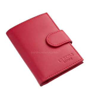 Leather card holder LA SCALA Luxury genuine leather LAS2038/T red