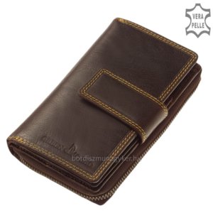 Lederen damesportemonnee, verrassend, cavia-clutch met