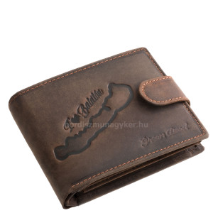 Bőr pénztárca Balaton mintával GreenDeed BALA1021/T barna