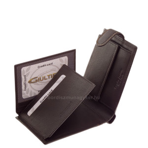 Usnjena denarnica v darilni škatli rjava SCN1027/T