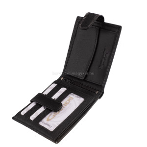 Bőr pénztárca díszdobozban fekete Giultieri SCR6002L/T