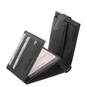 Kožená peňaženka v darčekovej krabičke čierna SCN1021/T