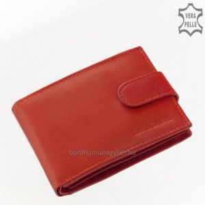 Bőr pénztárca La Scala piros DK80