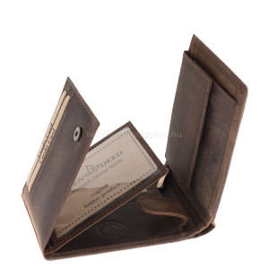 Bőr pénztárca méhész mintával GreenDeed BEEK1021 barna