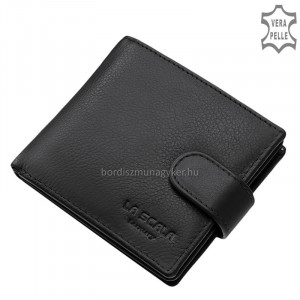 Bőr pénztárca RFID védelemmel fekete ACL5641/T