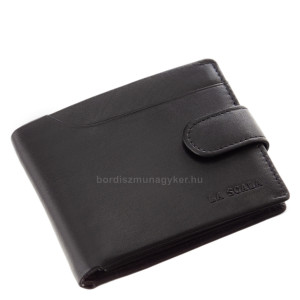 Bőr pénztárca RFID védelemmel fekete AST1021/T