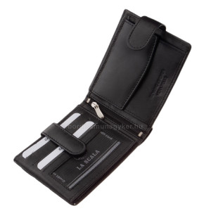Bőr pénztárca RFID védelemmel fekete AST6002L/T