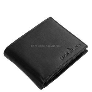 Leather wallet with RFID protection black CMM1021