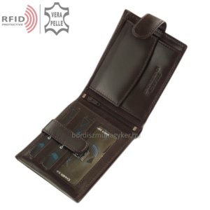 Bőr pénztárca RFID védelemmel sötétbarna RG6002L/T
