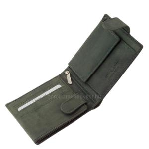 Bőr pénztárca RFID védelemmel zöld LSH1021/T