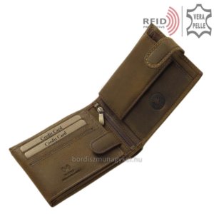 Usnjena denarnica z vzorcem jazbečarja RFID TACSIR1021 / T