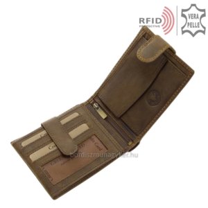 Leather wallet with dachshund pattern RFID TACSIR6002L / T