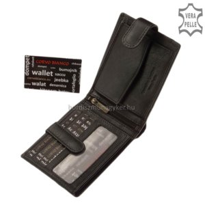 Corvo Bianco fekete pénztárca SFC6002L/T