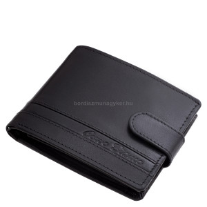 Csíkbetétes Corvo Bianco férfi pénztárca RFID fekete RCCS6002L/T