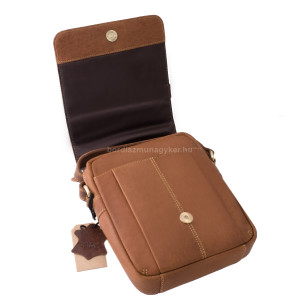 Herre lædertaske GreenDeed 297SB cognac