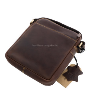 Pánská kožená taška GreenDeed 5031C tmavě hnědá