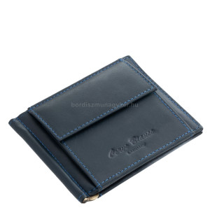 Férfi dollártárca valódi bőrből Corvo Bianco MCB-D kék