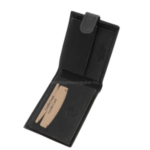 Men's wallet elegant black GreenDeed LGD09/T