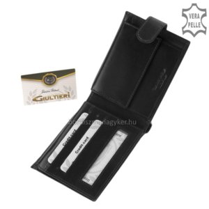 Férfi pénztárca fényes bőrből fekete SIV1027/T