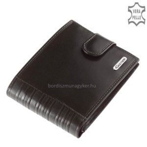 Férfi pénztárca fényes bőrből fekete SIV9641/T