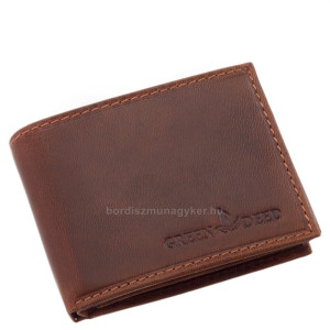 Férfi pénztárca kis méretben RFID védelemmel barna GreenDeed DPB102