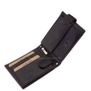 Férfi pénztárca RFID védelemmel fekete GreenDeed DPB1021/T