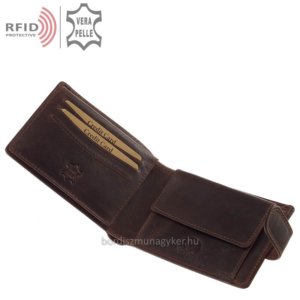 Férfi pénztárca RFID védelemmel GreenDeed barna BR09/T