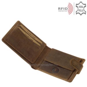 Férfi pénztárca RFID védelemmel barna GreenDeed DOP09/T