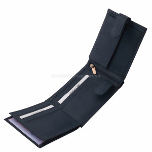 Férfi pénztárca valódi bőrből Corvo Bianco Luxury MKS1021/T kék