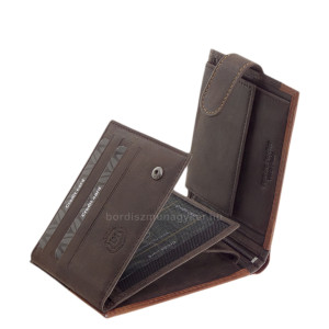 Pánská peněženka z pravé kůže v dárkovém balení hnědá Lorenzo Menotti AFL1021/T