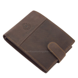Pánska peňaženka z pravej kože v darčekovom balení hnedá Lorenzo Menotti AFM1027/T