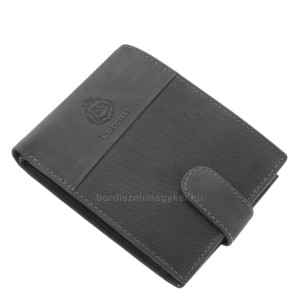Men's wallet made of genuine leather in a gift box black Lorenzo Menotti AFM1021/T
