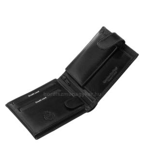 Pánska peňaženka z pravej kože v darčekovej krabičke čierna Lorenzo Menotti LOR1021/T