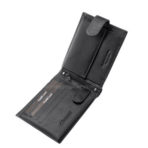 Pánská peněženka z pravé kůže s dárkovou krabičkou GIULTIERI černá GBV1021/T