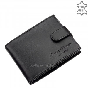 Férfi pénztárca valódi bőrből fekete Corvo Bianco Luxury COR08/T