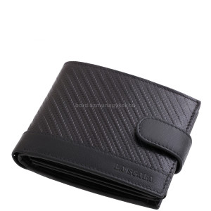 Pánska peňaženka z pravej kože v čiernej farbe La Scala CGN08/T
