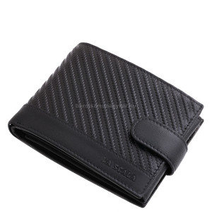 Pánska peňaženka z pravej kože v čiernej farbe La Scala CGN1021/T