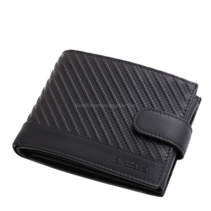 Pánska peňaženka z pravej kože čiernej farby La Scala CGN1027/T